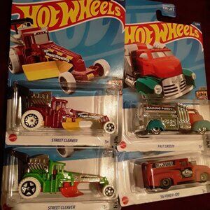 4 HW METRO CARS 2 STREET CLEAVER DIFFERENT COLORS, FAST GASSIN, N '56 FORD F-100